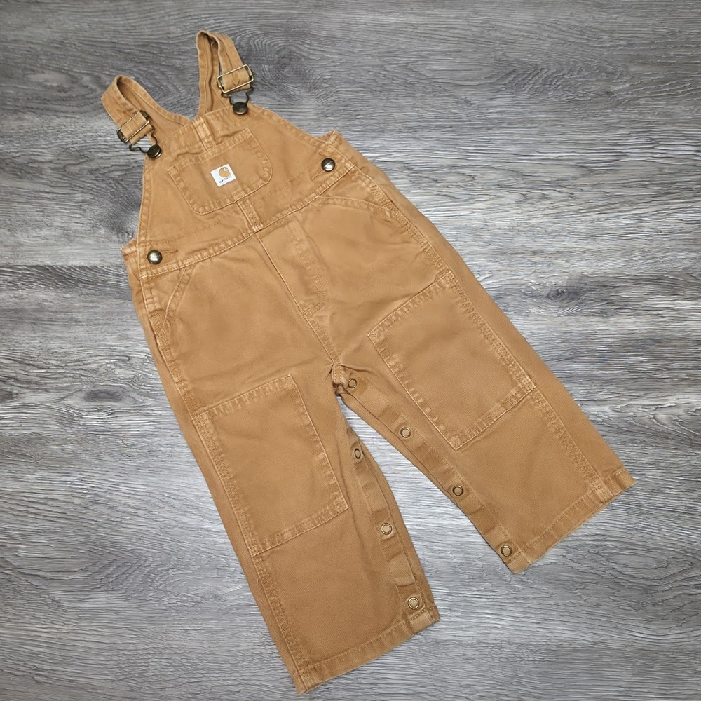 Carhartt Infant Brown Overalls - 18M - Classic Baby Bibs!